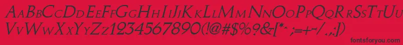 StoweI Font – Black Fonts on Red Background