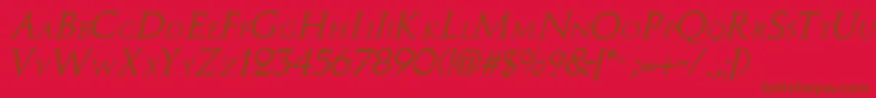 StoweI Font – Brown Fonts on Red Background