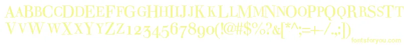 WalbaumosscapsskRegular-fontti – keltaiset fontit