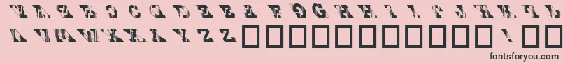 Tiefdv Font – Black Fonts on Pink Background