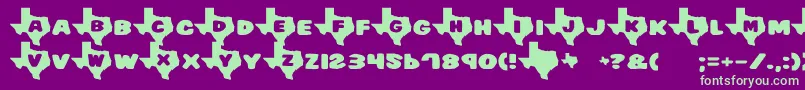 Textime2 Font – Green Fonts on Purple Background