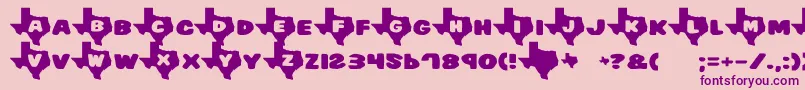 Textime2 Font – Purple Fonts on Pink Background