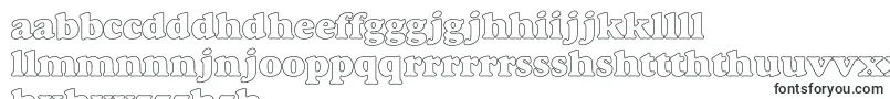 MacbethHollowBold-Schriftart – nyanja Schriften