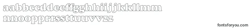 Czcionka MacbethHollowBold – esperanto czcionki