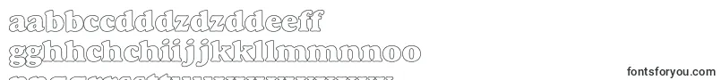 MacbethHollowBold Font – Slovak Fonts