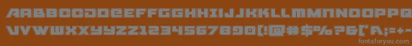 Шрифт Aircruiseracad – серые шрифты на коричневом фоне