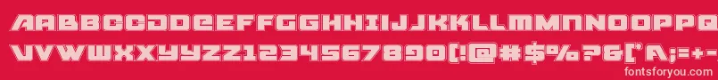 Aircruiseracad Font – Pink Fonts on Red Background