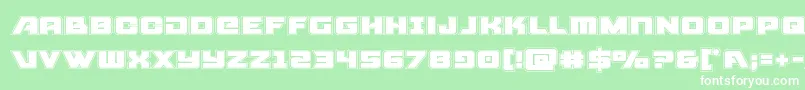 Aircruiseracad Font – White Fonts on Green Background