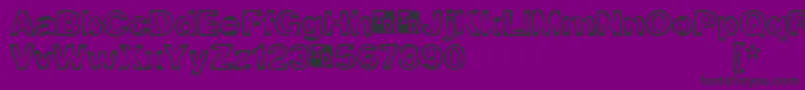 BurnoutTrialVersion Font – Black Fonts on Purple Background