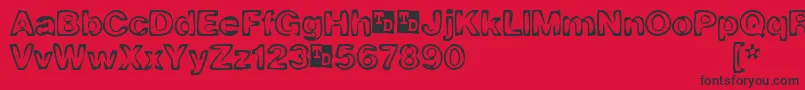 BurnoutTrialVersion Font – Black Fonts on Red Background
