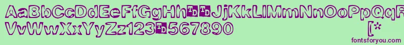 More about BurnoutTrialVersion Font BurnoutTrialVersion Font – Purple Fonts on Green Background