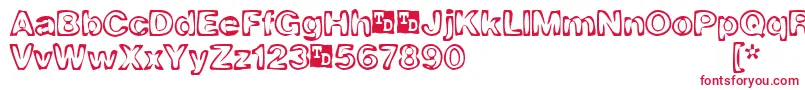 BurnoutTrialVersion Font – Red Fonts on White Background