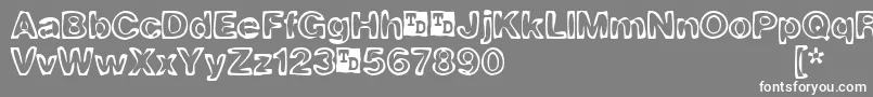 BurnoutTrialVersion Font – White Fonts on Gray Background