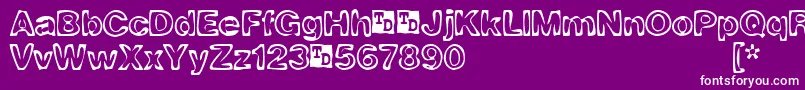 BurnoutTrialVersion Font – White Fonts on Purple Background