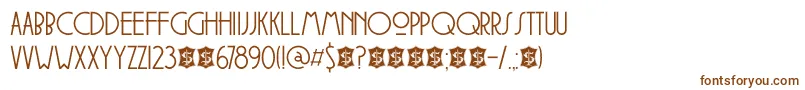 DkSoerabaja Font – Brown Fonts on White Background
