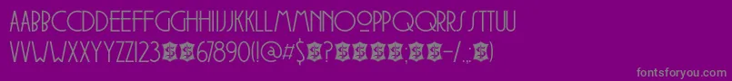 DkSoerabaja Font – Gray Fonts on Purple Background