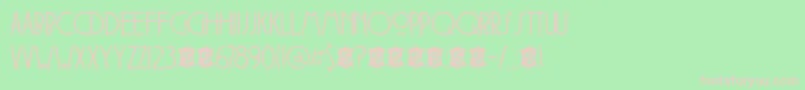 DkSoerabaja Font – Pink Fonts on Green Background