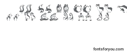 Обзор шрифта Zodiac1
