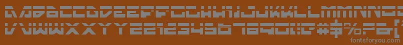 Trajialaser Font – Gray Fonts on Brown Background
