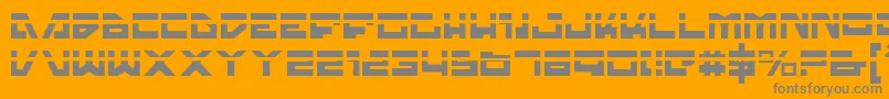 Шрифт Trajialaser – серые шрифты на оранжевом фоне