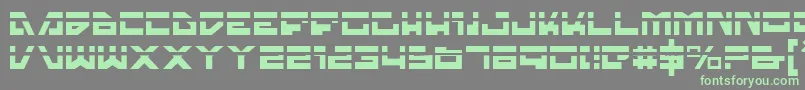 Шрифт Trajialaser – зелёные шрифты на сером фоне