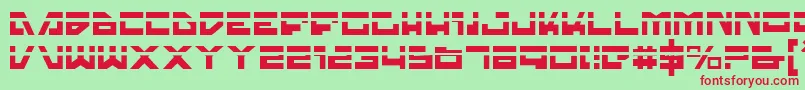 Trajialaser Font – Red Fonts on Green Background