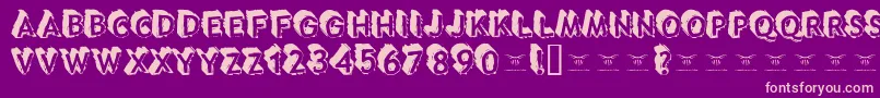 fuente Tacotruckmilitia – Fuentes Rosadas Sobre Fondo Morado