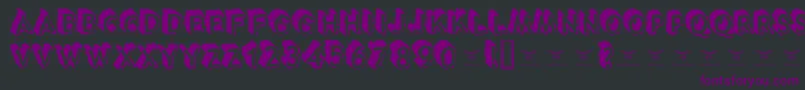 Tacotruckmilitia Font – Purple Fonts on Black Background