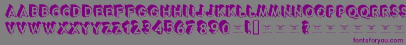 Tacotruckmilitia Font – Purple Fonts on Gray Background