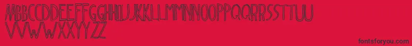 Dingleberry Font – Black Fonts on Red Background