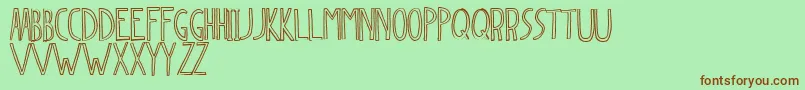 Dingleberry Font – Brown Fonts on Green Background