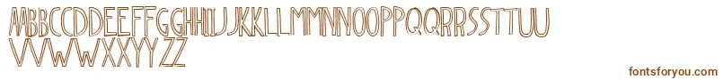 Шрифт Dingleberry – коричневые шрифты на белом фоне