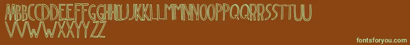 Dingleberry Font – Green Fonts on Brown Background