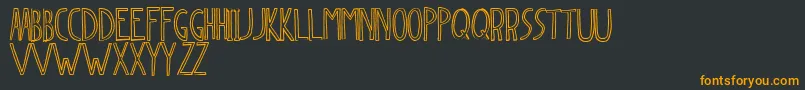 Dingleberry Font – Orange Fonts on Black Background
