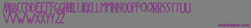 Dingleberry-fontti – violetit fontit harmaalla taustalla
