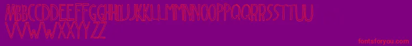 Dingleberry Font – Red Fonts on Purple Background