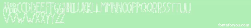 Dingleberry Font – White Fonts on Green Background