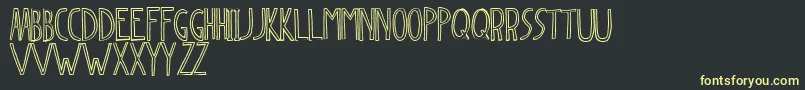 Dingleberry Font – Yellow Fonts on Black Background