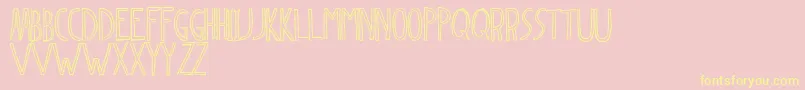 Dingleberry Font – Yellow Fonts on Pink Background