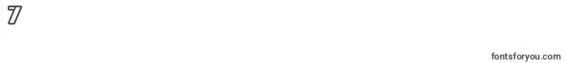 BraesideoutlineRegular-Schriftart – Schriften für die Ziffer 7