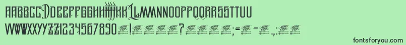 LegionOfDarwin Font – Black Fonts on Green Background