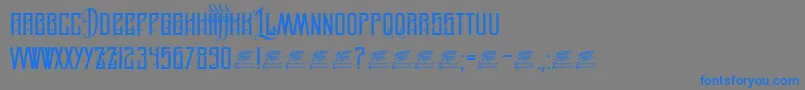 Weitere Informationen zur LegionOfDarwin-Schriftart LegionOfDarwin-Schriftart – Blaue Schriften auf grauem Hintergrund