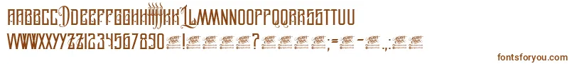 LegionOfDarwin Font – Brown Fonts on White Background