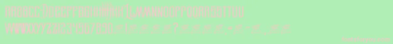 LegionOfDarwin Font – Pink Fonts on Green Background