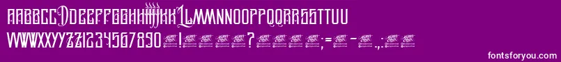 LegionOfDarwin Font – White Fonts on Purple Background