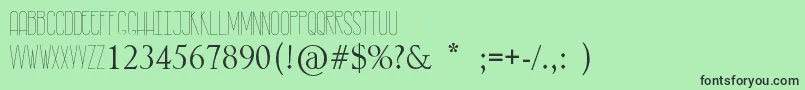 RastyLop Font – Black Fonts on Green Background