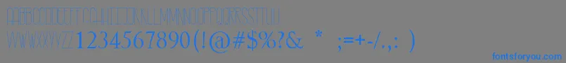 RastyLop Font – Blue Fonts on Gray Background