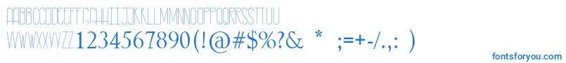 RastyLop Font – Blue Fonts on White Background