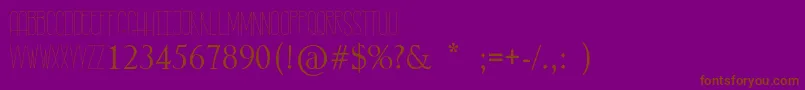 RastyLop Font – Brown Fonts on Purple Background