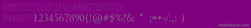 RastyLop Font – Gray Fonts on Purple Background